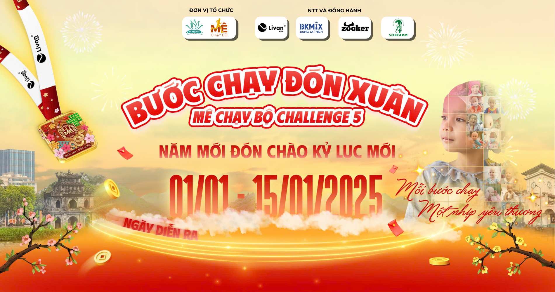 BƯỚC CHẠY ĐÓN XUÂN - MÊ CHẠY BỘ CHALLENGE 5