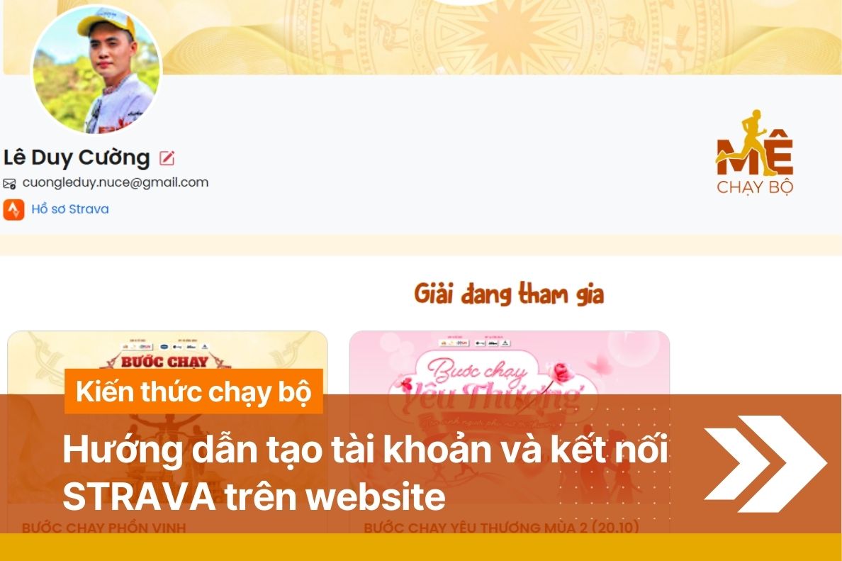 Hướng dẫn đăng kí tài khoản và kết nối STRAVA